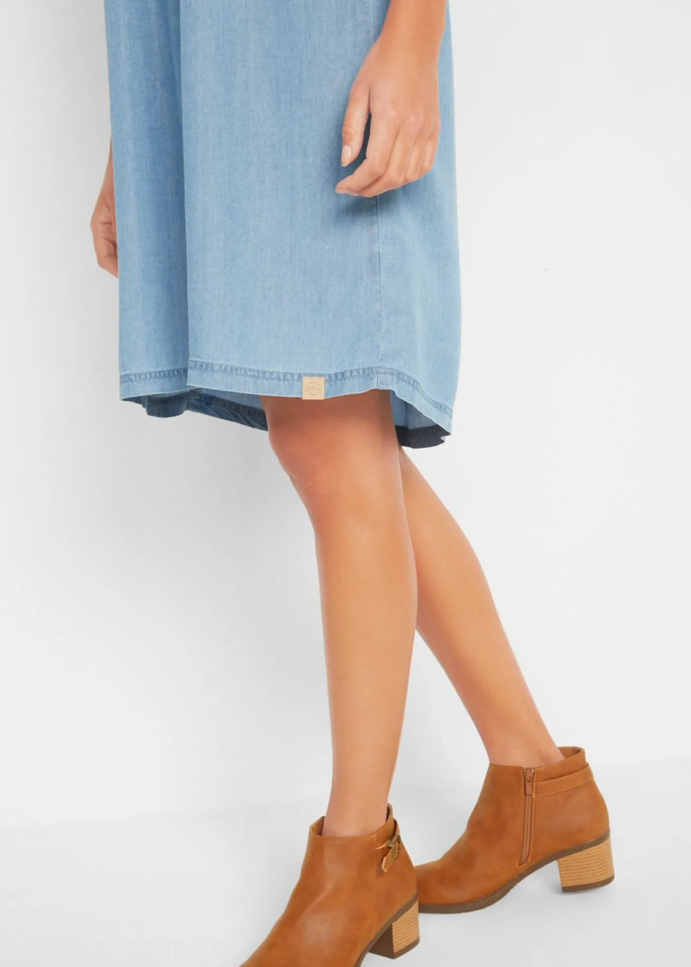 bonprix bonprix Vestido de lyocell denim negro Sale