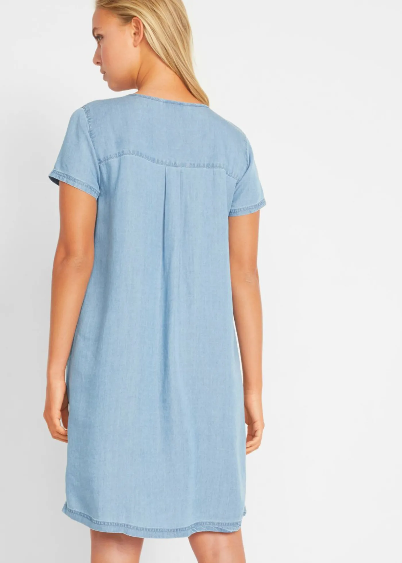 bonprix bonprix Vestido de lyocell Denim claro Outlet