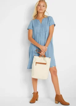 bonprix bonprix Vestido de lyocell Denim claro Outlet