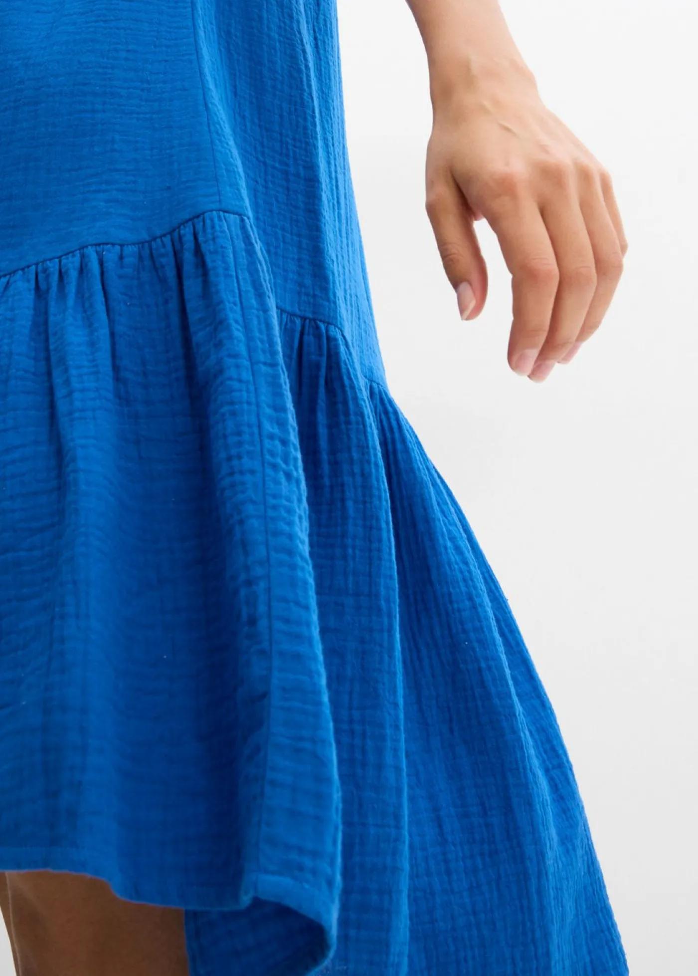 bonprix bonprix Vestido de muselina ligera Azul ártico Online
