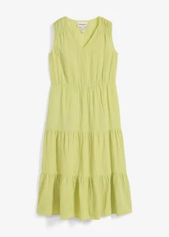 bonprix bonprix Vestido de muselina suave pistacho mate Outlet