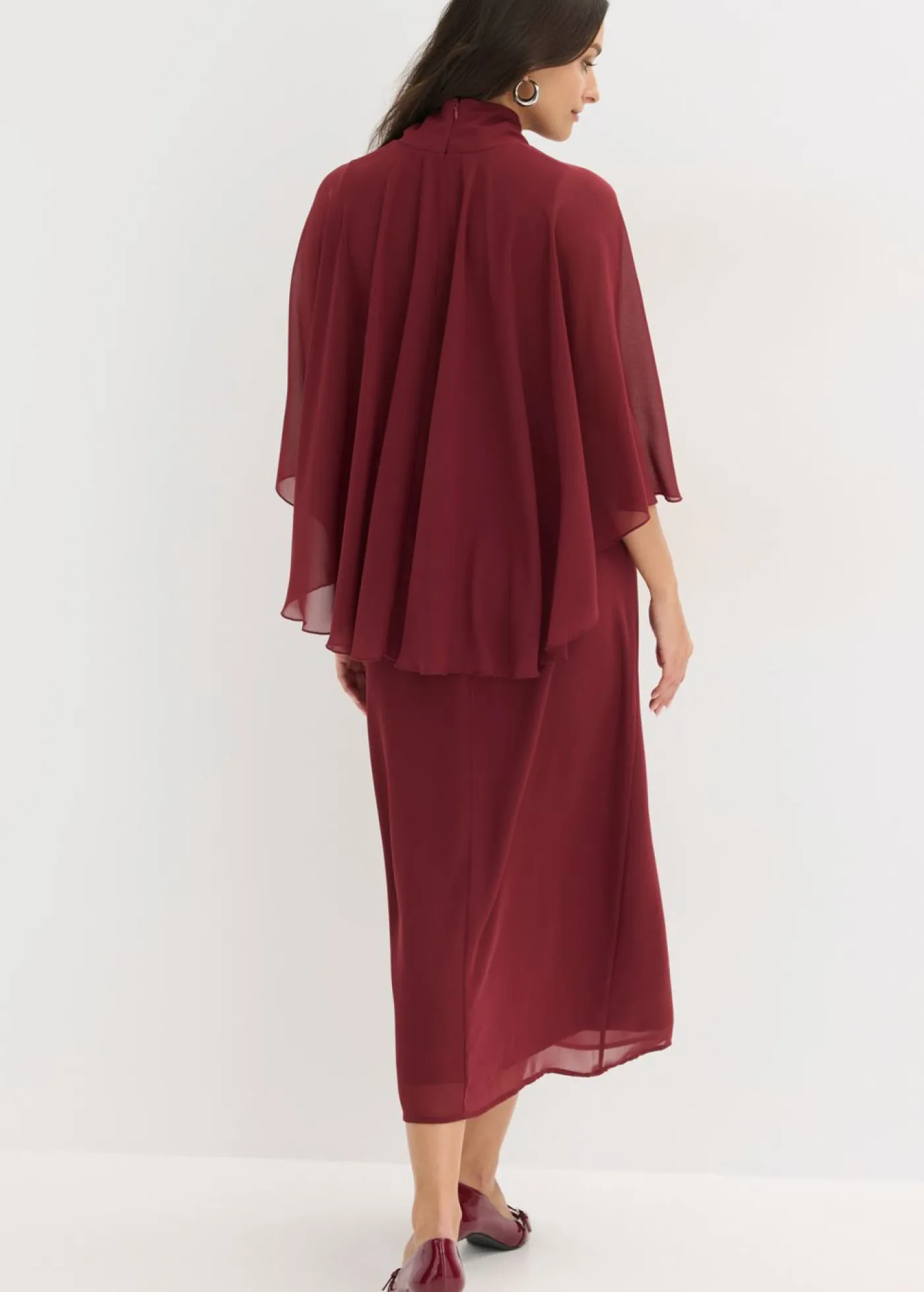 bonprix bonprix Vestido de noche Rojo rubí Discount