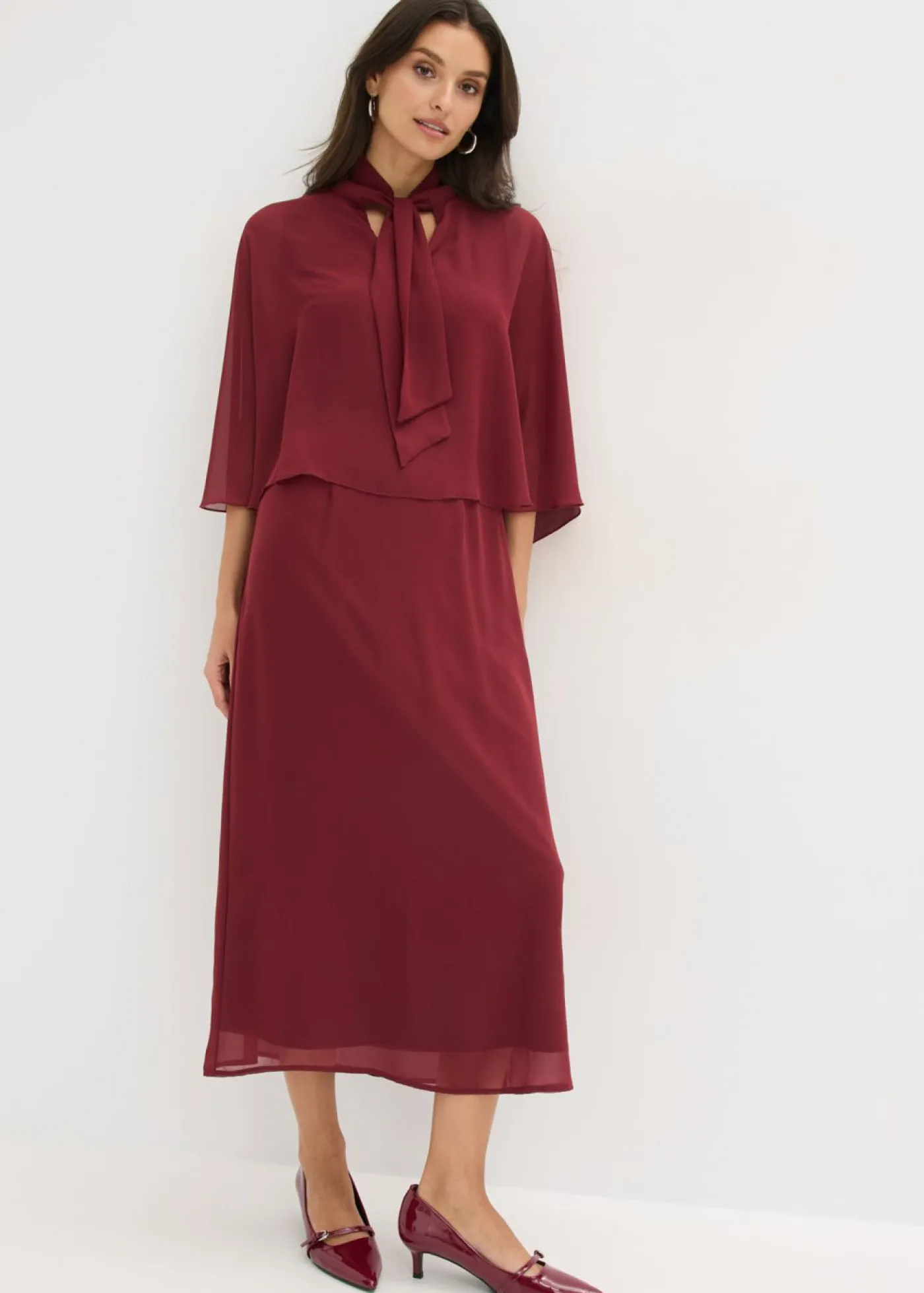 bonprix bonprix Vestido de noche Rojo rubí Discount