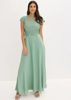 bonprix bonprix Vestido de noche Verde pastel Sale