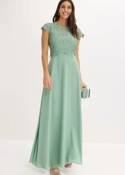 bonprix bonprix Vestido de noche Verde pastel Sale