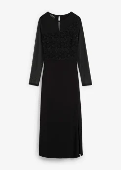 bonprix bonprix Vestido de noche con encaje Negro New