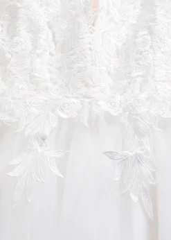 bonprix bonprix Vestido de novia de tul y encaje Blanco lana Sale