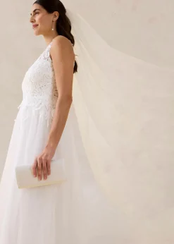 bonprix bonprix Vestido de novia de tul y encaje Blanco lana Sale