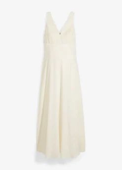 bonprix bonprix Vestido de novia premamá con encaje Blanco lana Clearance