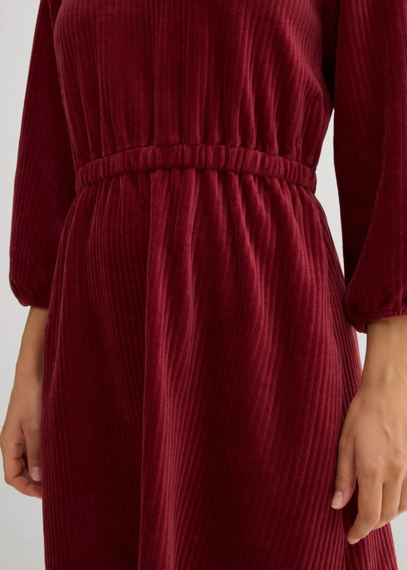 bonprix bonprix Vestido de pana Rojo rubí