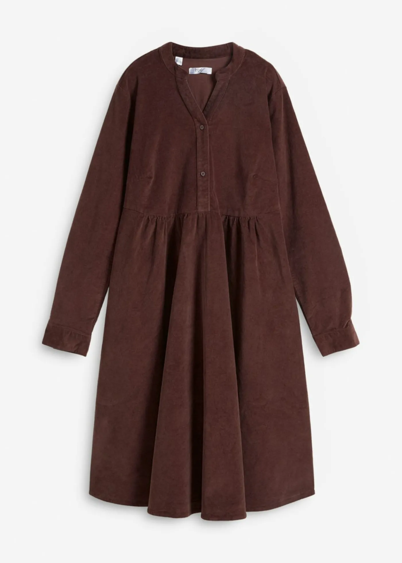 bonprix bonprix Vestido de pana de algodón Marrón tierra Online