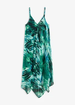 bonprix bonprix Vestido de playa Verde-turquesa con estampado gráfico Discount