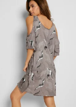 bonprix bonprix Vestido de playa de viscosa Gris