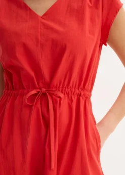 bonprix bonprix Vestido de popelín de algodón fresa Clearance