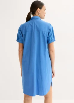 bonprix bonprix Vestido de popelín de muselina azul provenzal New