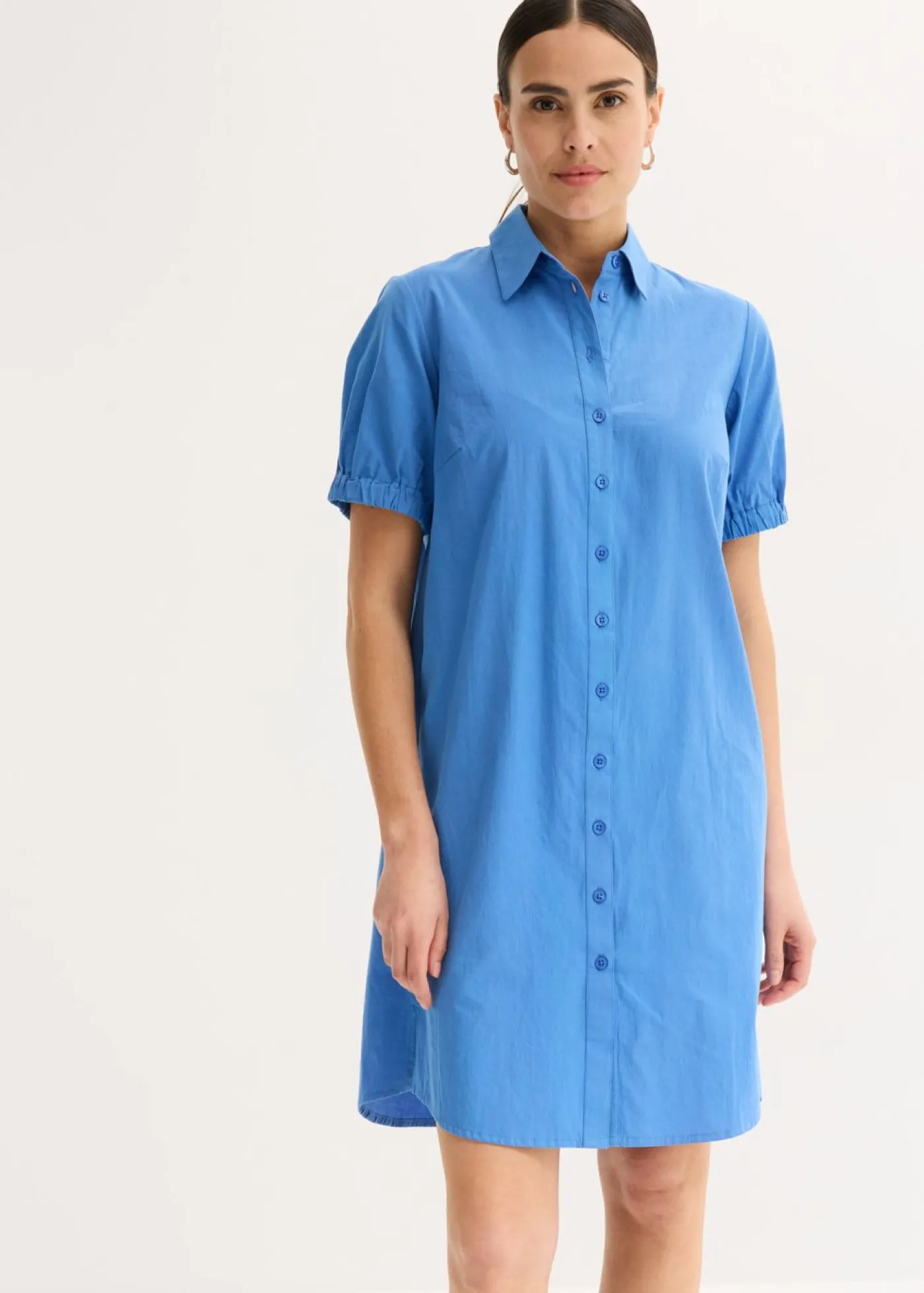 bonprix bonprix Vestido de popelín de muselina azul provenzal New