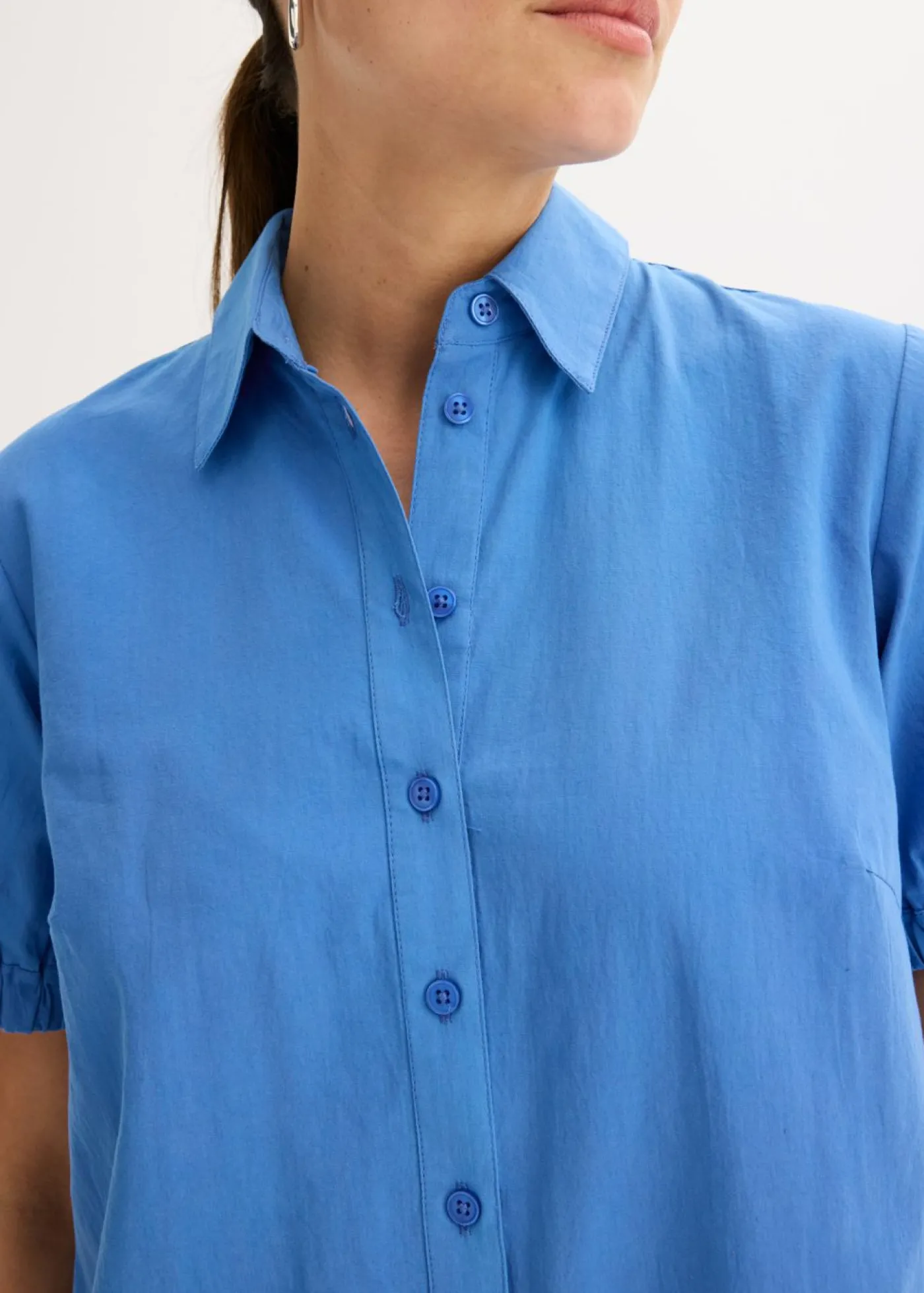 bonprix bonprix Vestido de popelín de muselina azul provenzal New