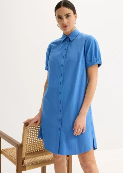 bonprix bonprix Vestido de popelín de muselina azul provenzal New