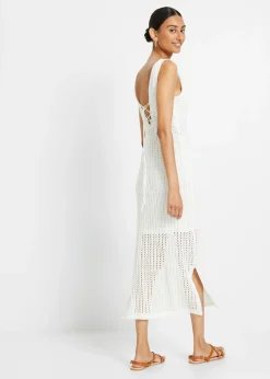 bonprix bonprix Vestido de punto Blanco lana Outlet