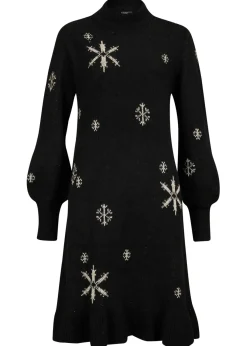 bonprix bonprix Vestido de punto Negro Clearance