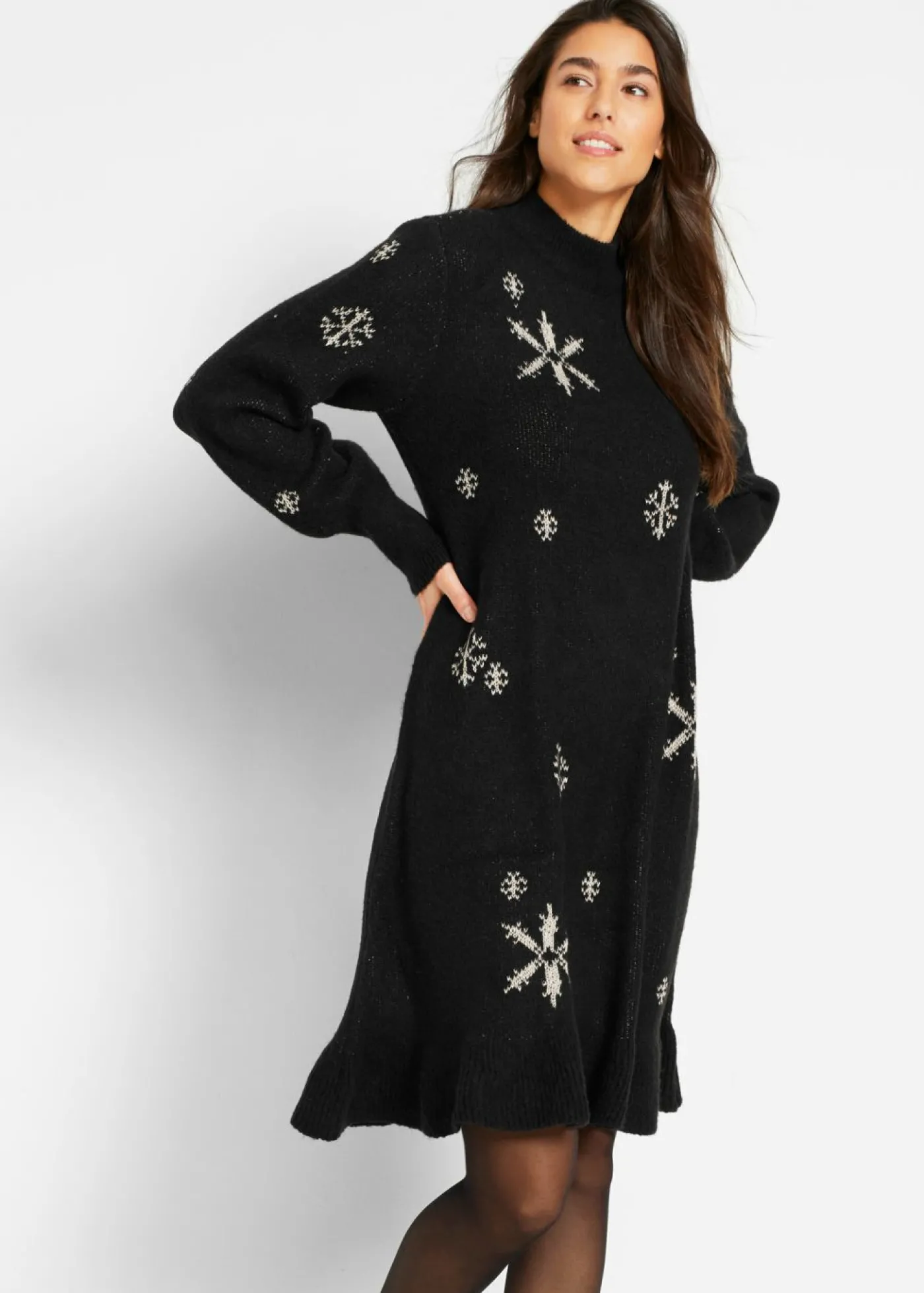 bonprix bonprix Vestido de punto Negro Clearance