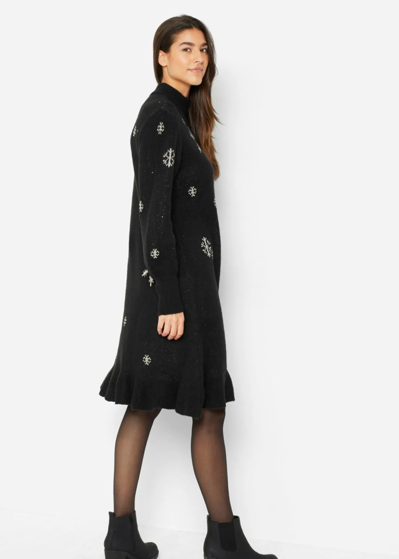 bonprix bonprix Vestido de punto Negro Clearance