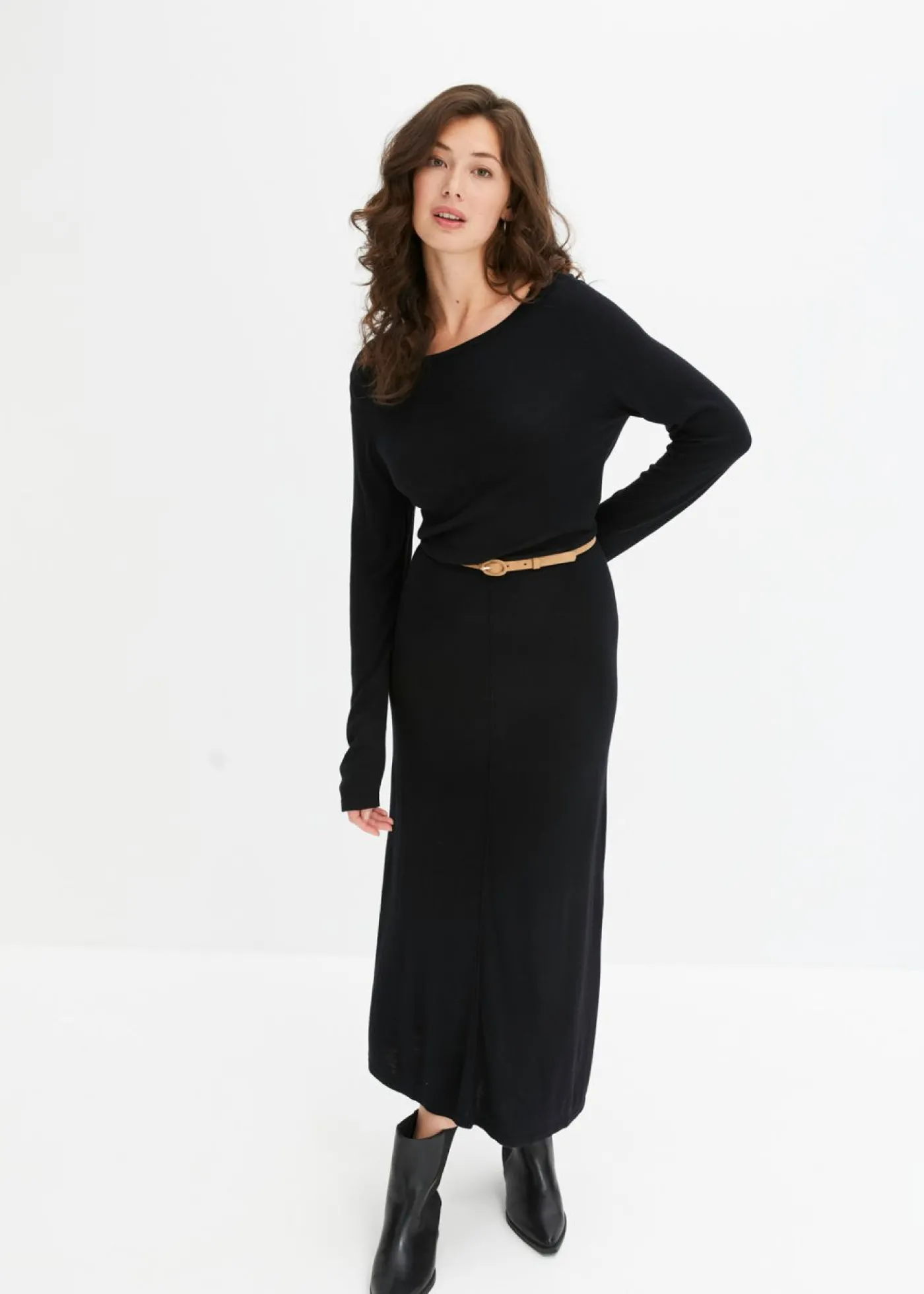bonprix bonprix Vestido de punto Negro Sale