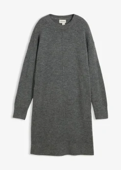 bonprix bonprix Vestido de punto Antracita jaspeado Sale