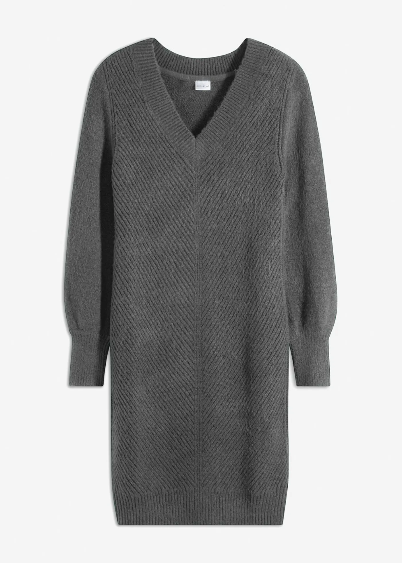 bonprix bonprix Vestido de punto Antracita jaspeado Hot