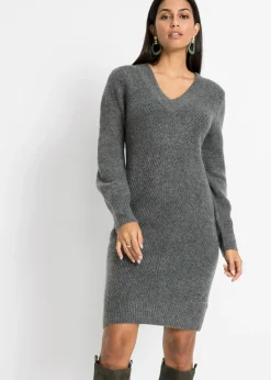 bonprix bonprix Vestido de punto Antracita jaspeado Hot