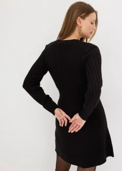 bonprix bonprix Vestido de punto Negro Hot
