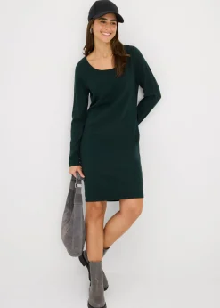 bonprix bonprix Vestido de punto Verde intenso Sale