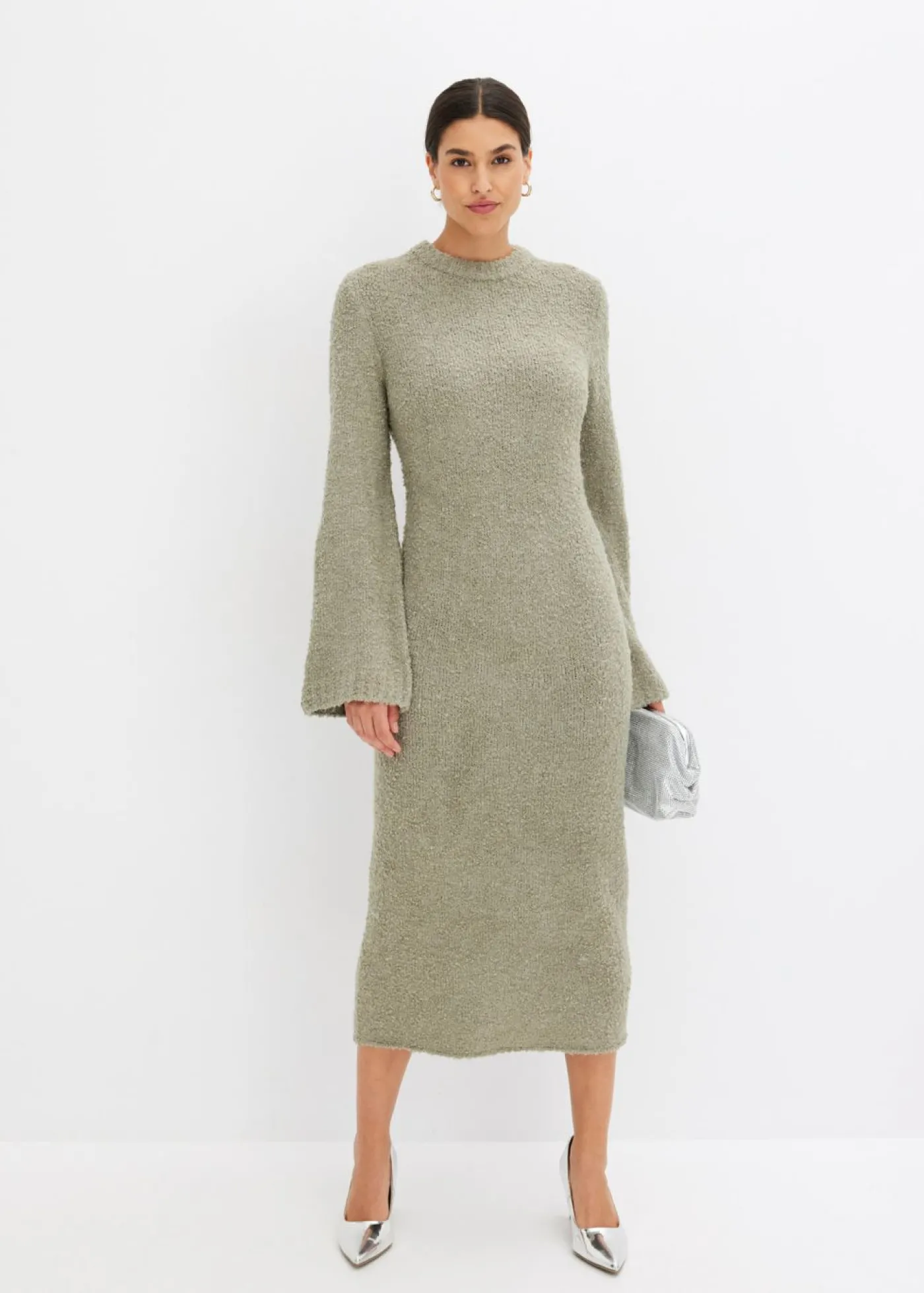 bonprix bonprix Vestido de punto Verde alga
