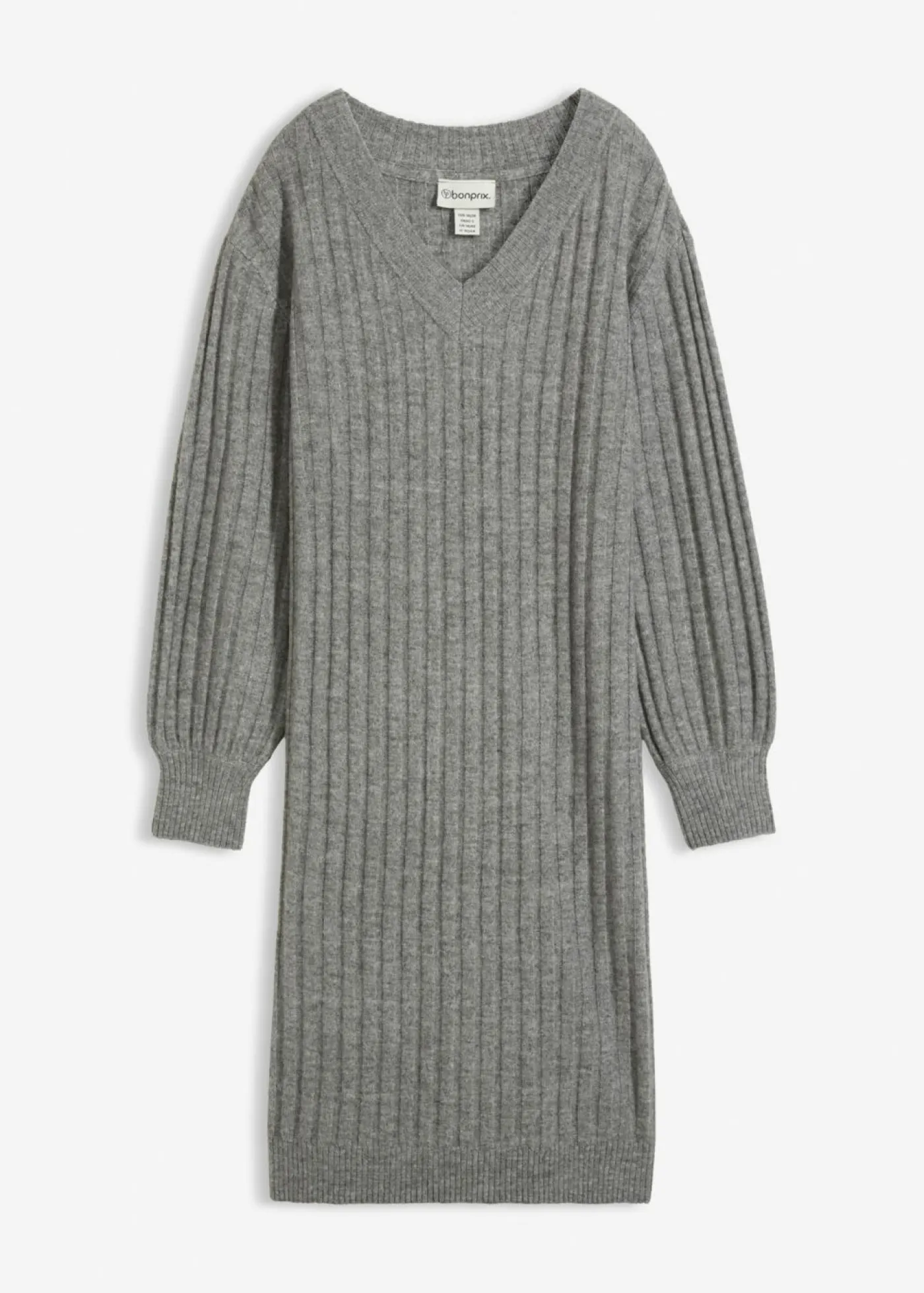 bonprix bonprix Vestido de punto Gris jaspeado Hot