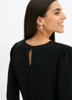 bonprix bonprix Vestido de punto Negro-plata Hot
