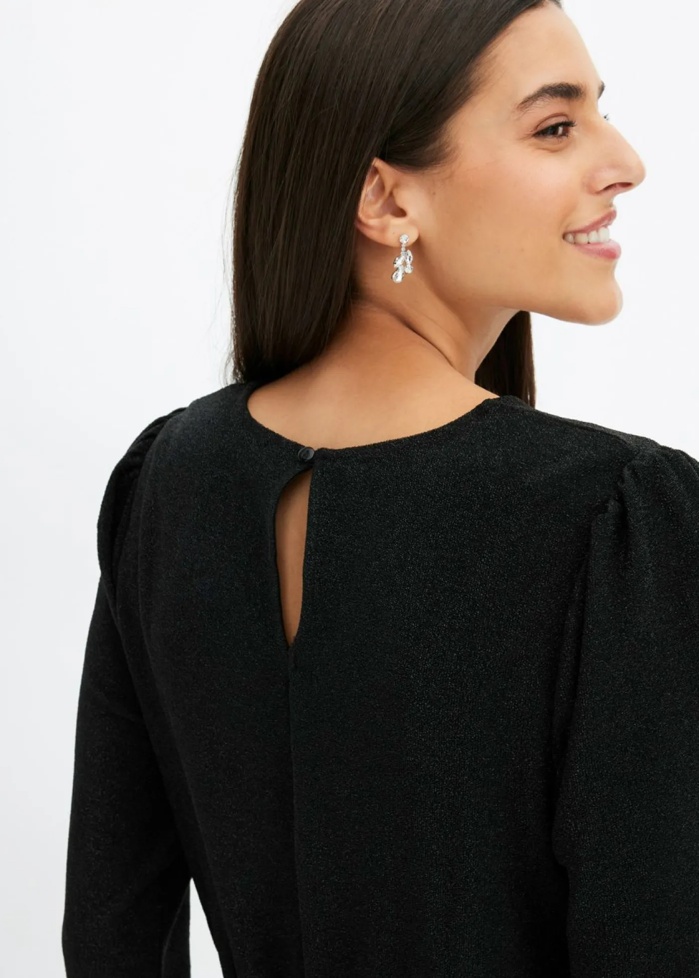 bonprix bonprix Vestido de punto Negro-plata Hot
