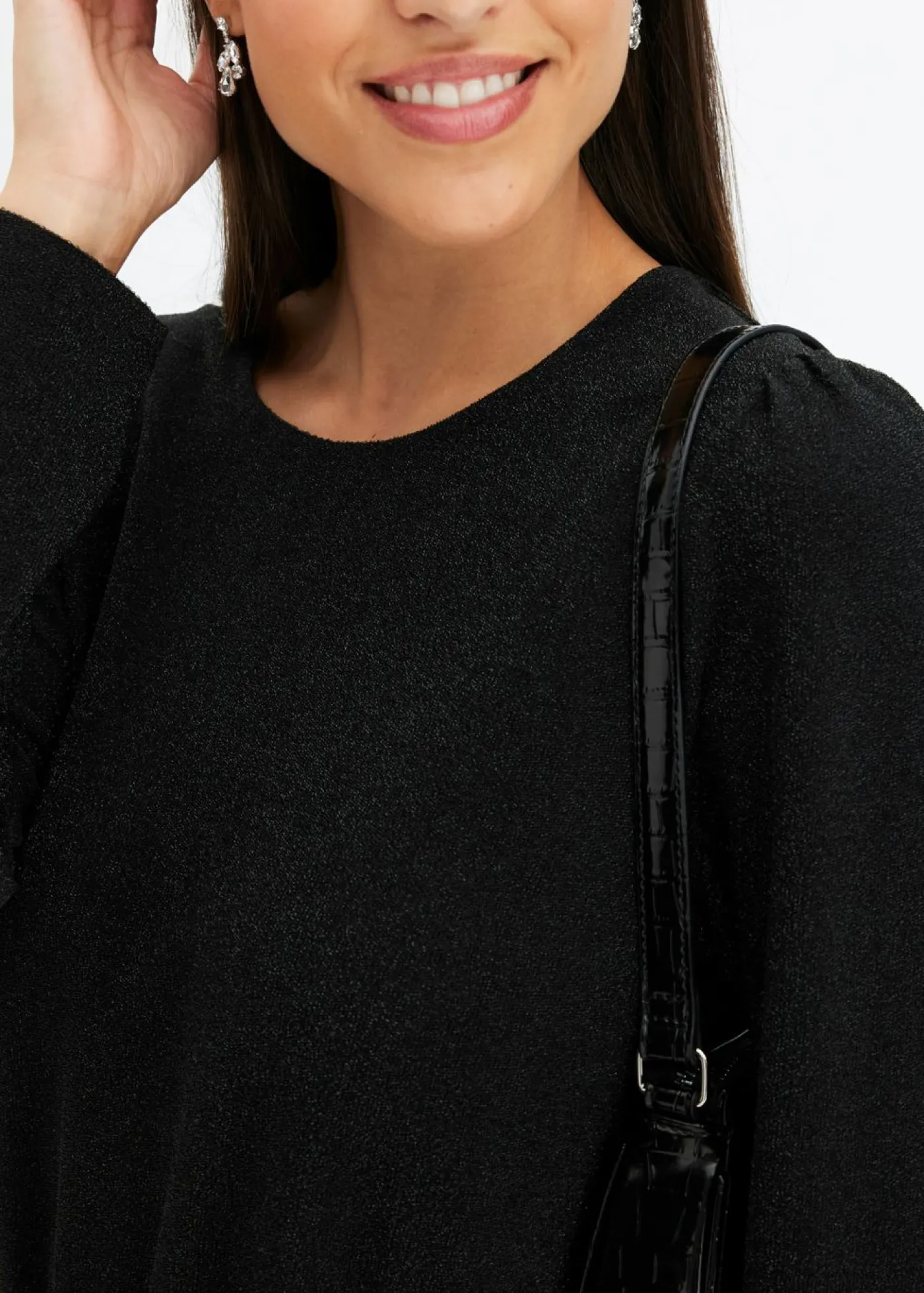 bonprix bonprix Vestido de punto Negro-plata Hot