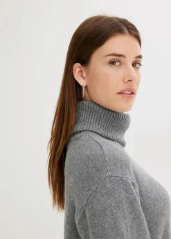bonprix bonprix Vestido de punto Gris jaspeado Clearance