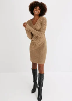 bonprix bonprix Vestido de punto Marrón claro Best