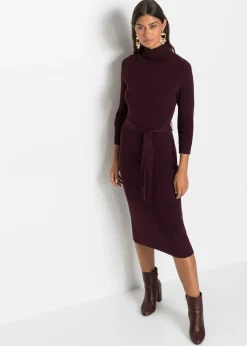 bonprix bonprix Vestido de punto rojo burdeos Hot