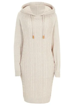 bonprix bonprix Vestido de punto Crudo jaspeado Outlet