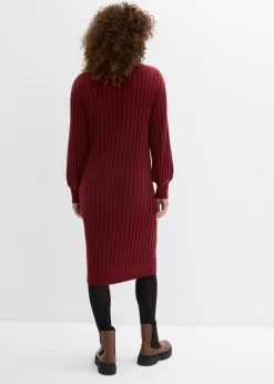 bonprix bonprix Vestido de punto Rojo rubí