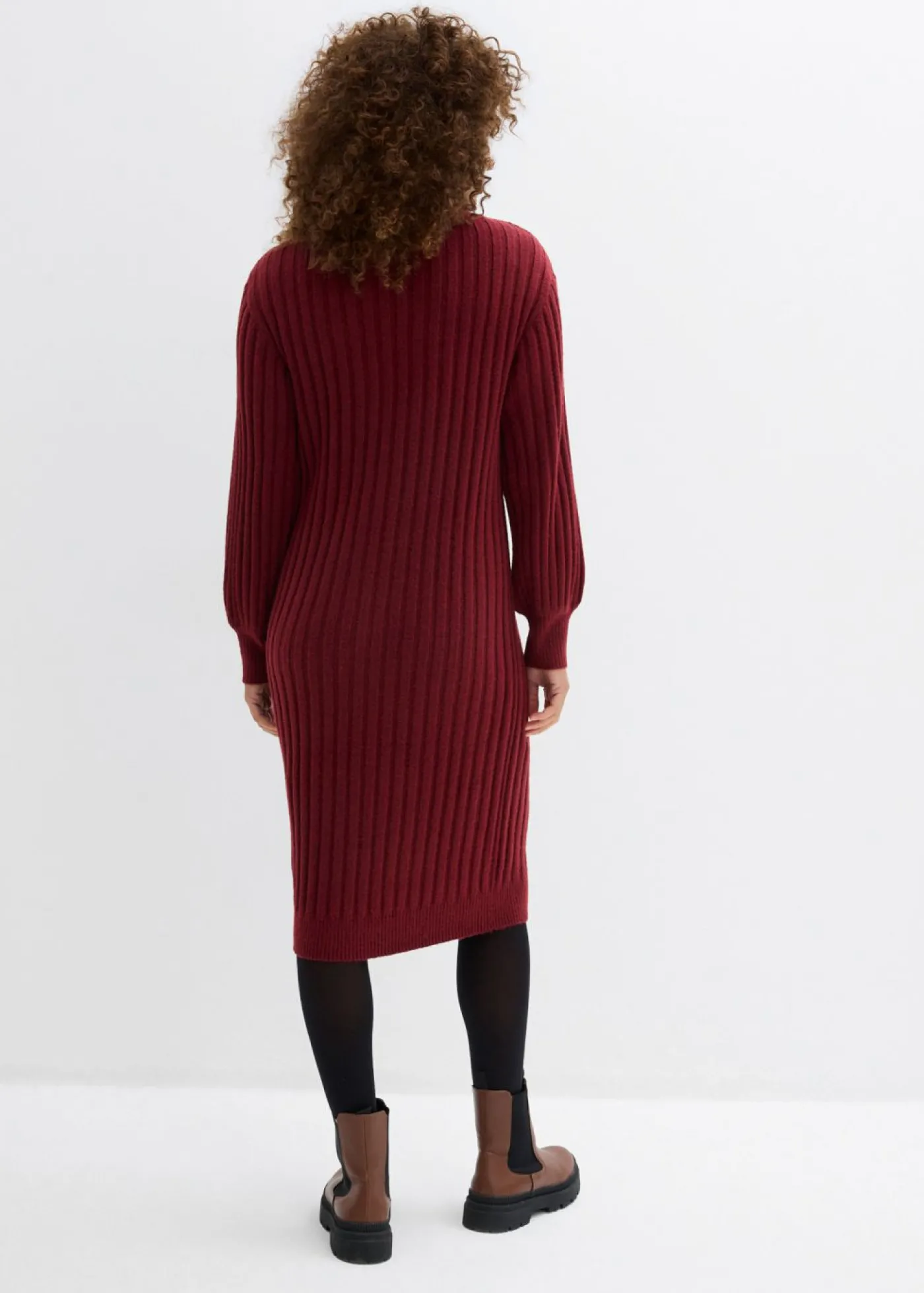 bonprix bonprix Vestido de punto Rojo rubí