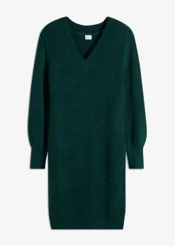 bonprix bonprix Vestido de punto Verde intenso Clearance