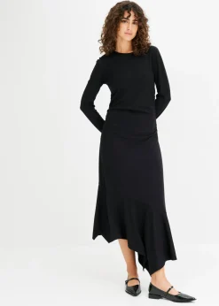 bonprix bonprix Vestido de punto Negro Hot