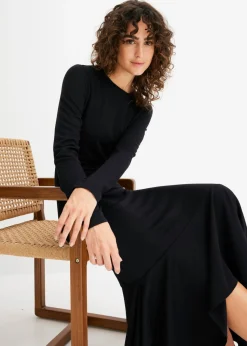 bonprix bonprix Vestido de punto Negro Hot