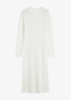 bonprix bonprix Vestido de punto Blanco-crema Outlet