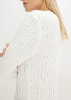 bonprix bonprix Vestido de punto Blanco-crema Outlet