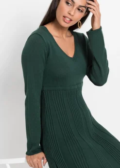 bonprix bonprix Vestido de punto Verde intenso Sale