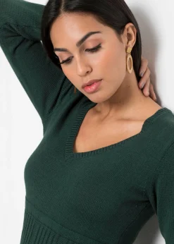 bonprix bonprix Vestido de punto Verde intenso Sale